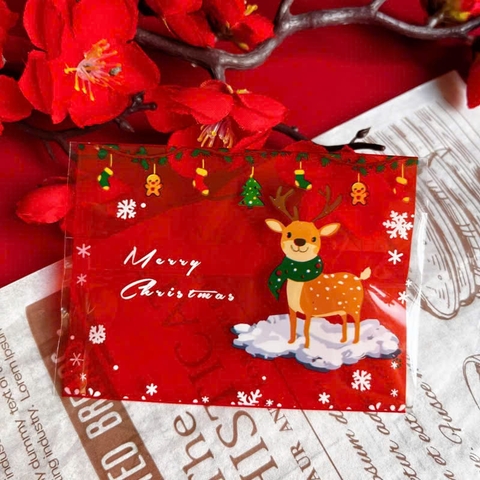 Túi hàn 7x10cm Noel Tuần Lộc 100 túi