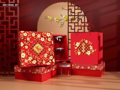 Hộp Tết Mai Vàng 4H