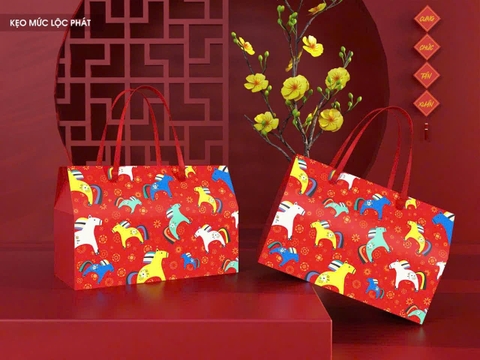 Hộp Tết kẹo mứt trung Phát Lộc