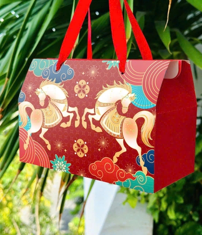 Hộp Tết kẹo mứt trung Song Mã