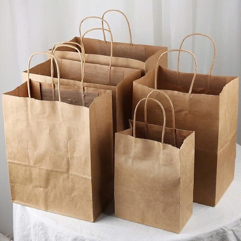 Túi giấy kraft quai xách size nhỏ