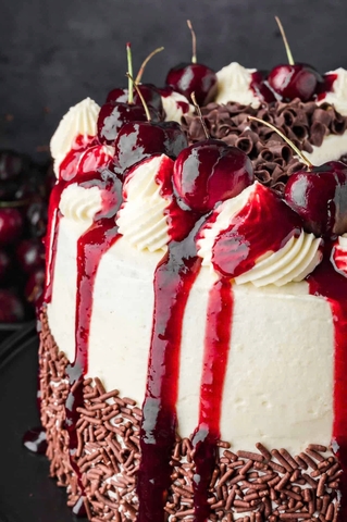 Anh đào không hạt ngâm siro / Amarena cherry in syrup DGF 1kg