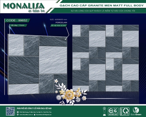 DÒNG SẢN PHẨM LÁT SÂN CAO CẤP MEN MATT FULL BODY