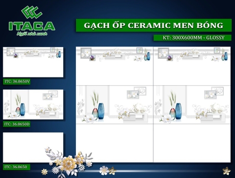 NÂNG TẦM KHÔNG GIAN NHÀ VỚI MẪU GẠCH ỐP MEN BÓNG ẤN TƯỢNG