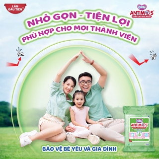 Khăn lau xua muỗi Bobby Antimos 20 miếng