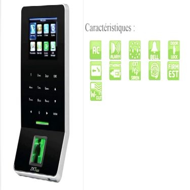 Máy chấm công và kiểm soát ra vào vân tay hoặc thẻ F22