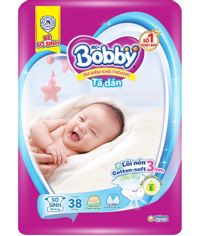 Tã dán Bobby Siêu Thấm Size XS38