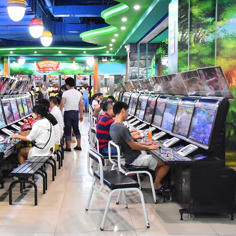 Máy trò chơi chiến đấu tủ Arcade 32 inch (Tính xu)