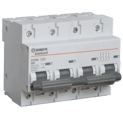 MCB 4P 100A 10KA PS100H/4/D100