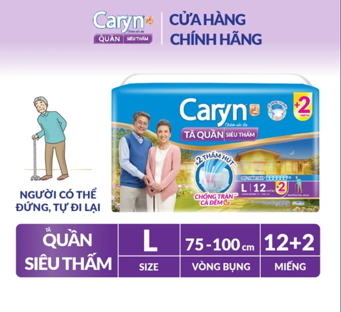 Tã Bỉm Quần Người Lớn Caryn Mỏng Nhẹ Chống Tràn Size L-12