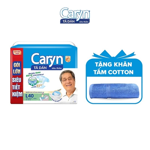 Tã dán Caryn siêu thấm (vòng hông 68 - 122cm) size L 40 miếng