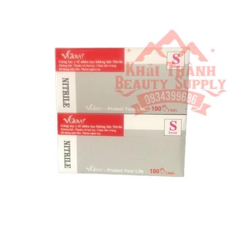 Găng Cao Su Vglove Trắng