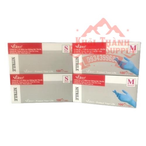 Găng Cao Su Vglove Trắng