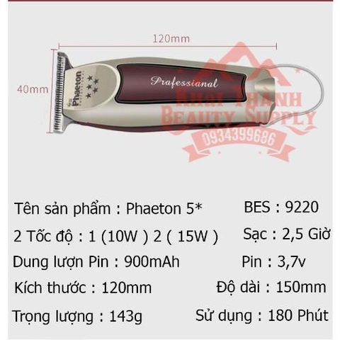 Tông Chấn Viền Phaeton No.1