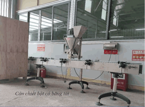 MÁY CÂN CHIẾT BỘT BĂNG TẢI