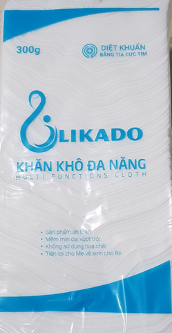 Công bố thay đổi màu sắc sản phẩm khăn khô đa năng likado 300g