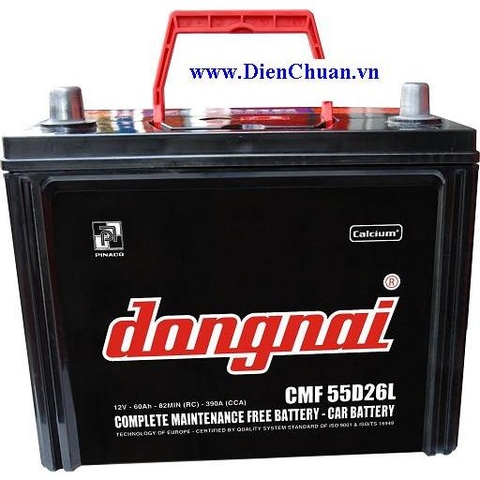 Ắc quy khô Đồng Nai 12V-60Ah CMF 55D26R/L