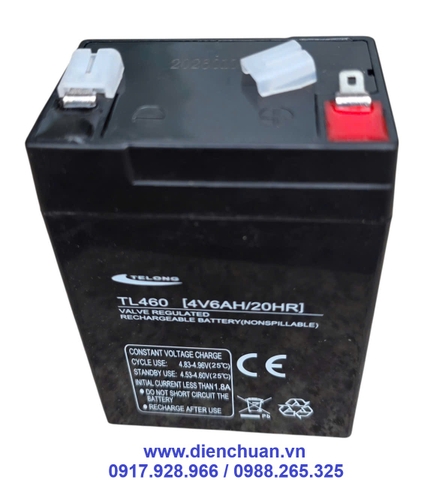 Ắc quy cân điện tử 4V 6Ah/ pin sạc 4V-6Ah Telong TL460