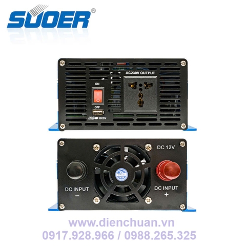 Máy kích điện 12V lên 220V 4000VA / Biến tần 12V sang 220V 4000VA ( tải liên tục 1600W) - SUOER SAA-D4000A