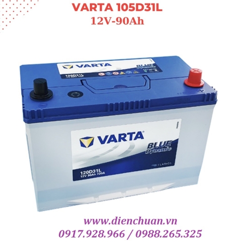 Ắc quy VARTA 12V-90Ah 105D31R/L