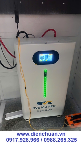 Pin Lưu Trữ Lithium SVE 16.6 Pro IP65 (51.2V - 324Ah): Đỉnh Cao Công Nghệ Điện Mặt Trời Hybrid