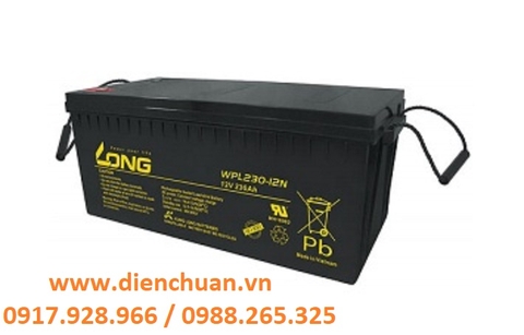 Bình ắc quy Long WPL230-12N (12V-230Ah)