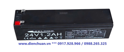 Ắc Quy 24V-1.2AH Telong, dùng cho tủ báo cháy ( 24V 1,2AH BATTERY)