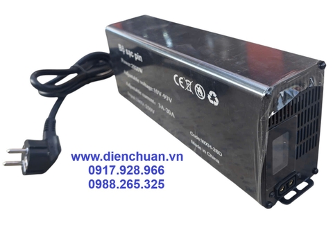 Sạc pin lithium 30A/ 2800W 10V-93V Wifi dùng xe máy điện Vinfast  Evo, Evo 200, Evo Lite, KlaraS2, FelizS, VentoS, TheonS, Evo Grand và Feliz 2025