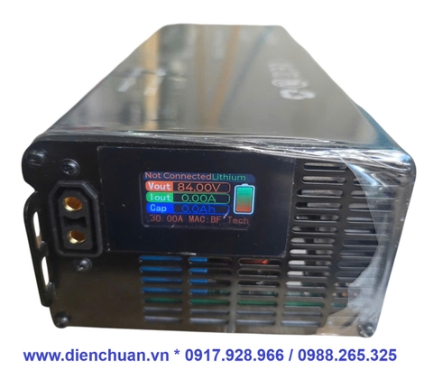 Sạc pin lithium 30A/ 2800W 10V-93V Wifi dùng xe máy điện Vinfast  Evo, Evo 200, Evo Lite, KlaraS2, FelizS, VentoS, TheonS, Evo Grand và Feliz 2025