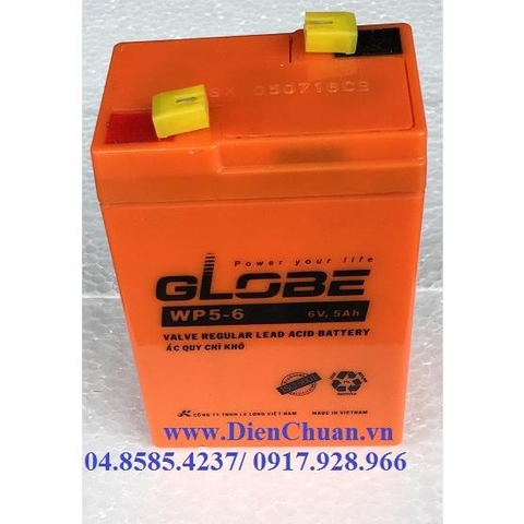 Bình ắc quy Globe 6V-5Ah WP5-6