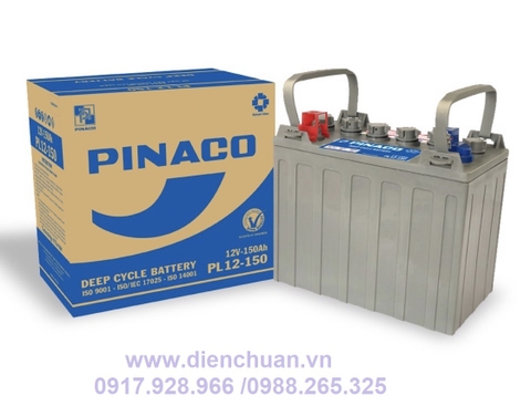 Ắc quy xe điện Pinaco Đồng Nai 12V 150ah PL12-150
