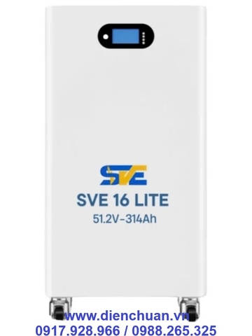 Pin Lithium lưu trữ SVE 16 LITE 51.2V-314Ah 16KWh/ pin lưu trữ năng lượng mặt trời  SVE Lite 48V 314Ah/ 16kwh