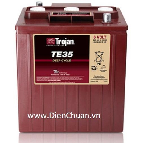 Ắc quy dùng cho xe Điện xe Golf TROJAN  6V-245Ah TE35