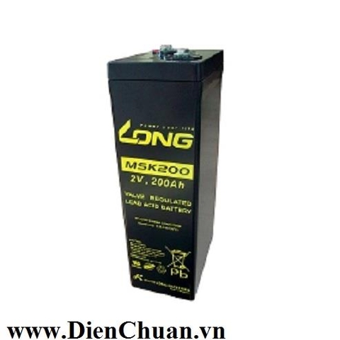 Bình ắc quy Long 2V-200Ah MSK200