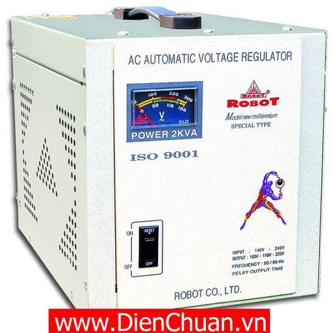 ổn áp Robot 1 pha 2KVA 150V-250V