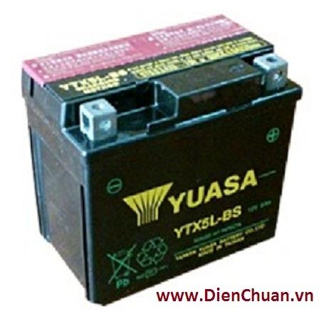 Ắc quy xe máy YUASA YTX5L-BS 12V-5Ah