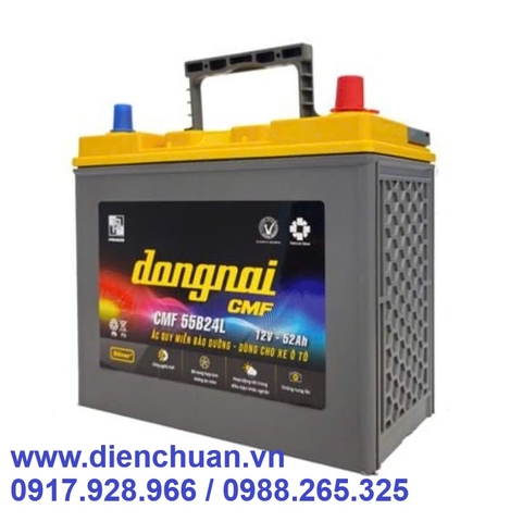 Ắc quy Đồng Nai CMF 55B24L (12V-52Ah )