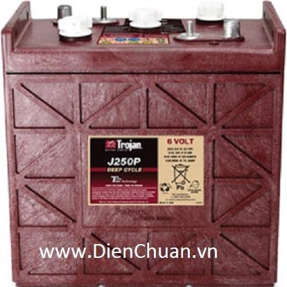 Ắc quy dùng cho xe Điện xe Golf TROJAN  6V-250Ah J250P