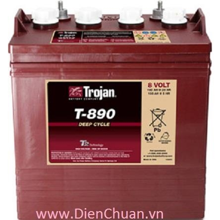 Ắc quy dùng cho xe điện xe Golf Trojan 8V-190Ah T-890