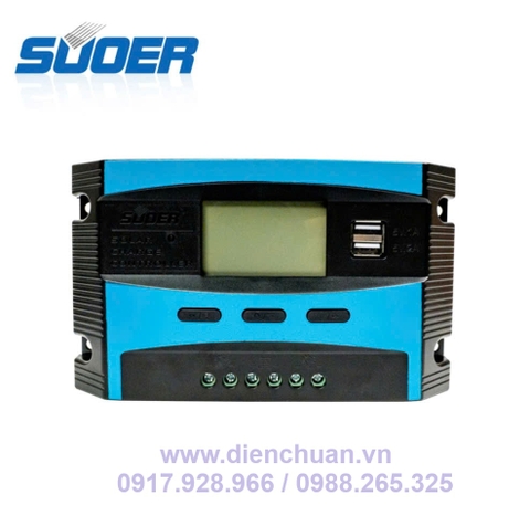 Điều khiển sạc năng lượng mặt trời 30A 12V/24V/48V Suoer ST-E1230