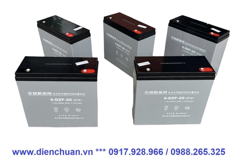 Bộ 5 bình ắc quy xe máy điện Dibao Tesla S/SD, 60V-20Ah/ 60V-30Ah