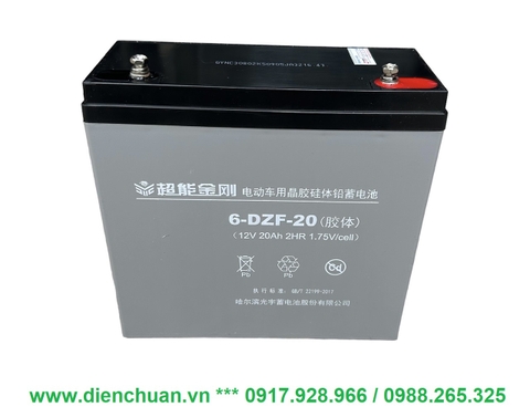 Bình ắc quy xe đạp điện Trung Quốc 12V-20Ah 6-DZF-20