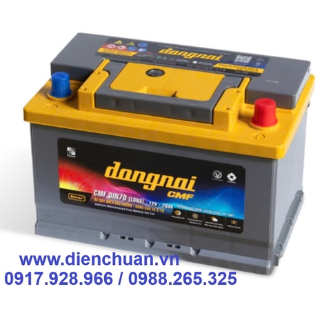Ắc quy Đồng Nai CMF DIN70 ( 12V-70Ah ) [LBN3]