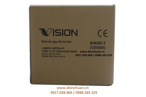 Ắc quy Vision 12V-40Ah 6FM40E-X