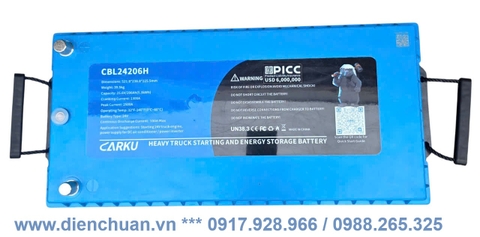 Pin Lithium LiFePO4 Carku 24V/206Ah ( 25.6V-206Ah) – Bước Đột Phá Năng Lượng Cho Xe Tải Cỡ Lớn