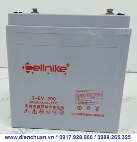 Ắc quy Cellnike 3-EV-200 (6V – 200Ah)