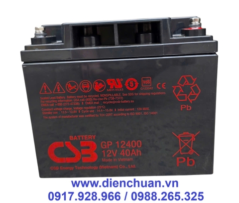 Ắc Quy CSB GP 12400 (12V - 40Ah) Chính Hãng – Giá Tốt Nhất Thị Trường