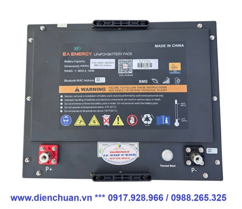 Pin Lithium 12.8V 300Ah dùng cho xe tải cỡ lớn-xe Container đầu kéo Mỹ ( Pin ô tô 12V-300Ah)