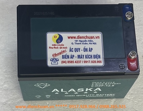 Bình ắc quy xe đạp điện 12V 12.6Ah ALASKA 6-DZF-12.6Ah