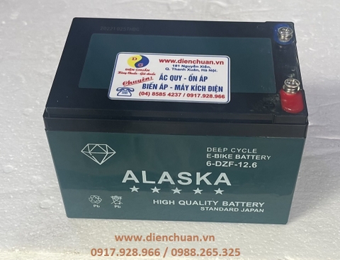 Bình ắc quy xe đạp điện 12V 12.6Ah ALASKA 6-DZF-12.6Ah